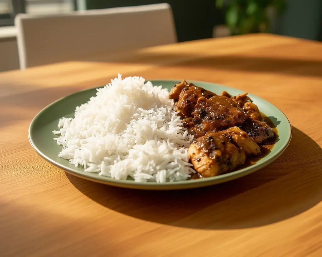 وجبة الدجاج بصوص الفلفل الأسود